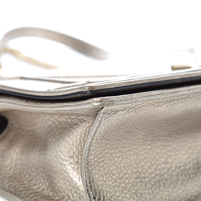 Christian Dior Metallic Grained Calfskin Medium Diorama Flap Bag Gold 11 of 15