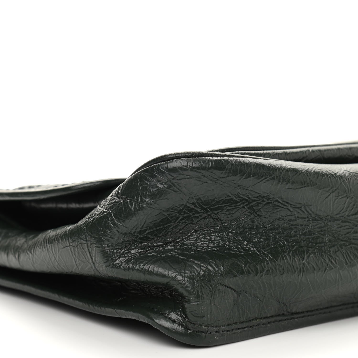 Saint Laurent Crinkled Calfskin Matelasse Monogram Medium Niki Chain Satchel Military Olive 9 of 11