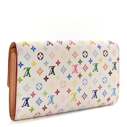 Louis Vuitton Monogram Multicolor Sarah Wallet White 3 of 7