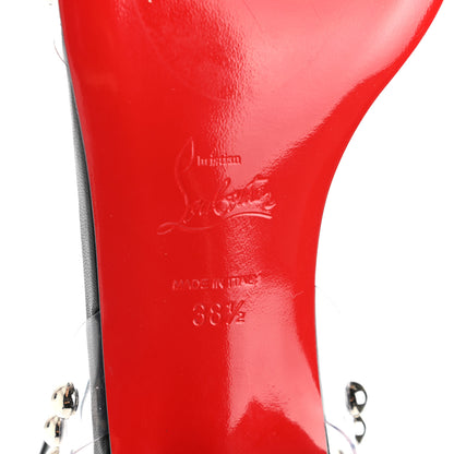 Christian Louboutin Patent PVC Faridaravie 25 Sandals 38.5 Black 6 of 8