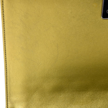 Chanel Metallic Patent Calfskin Quilted Medium Boy Flap Gold 8 of 22