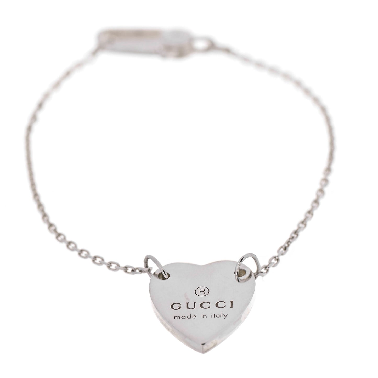 Sterling Silver Trademark Heart Bracelet