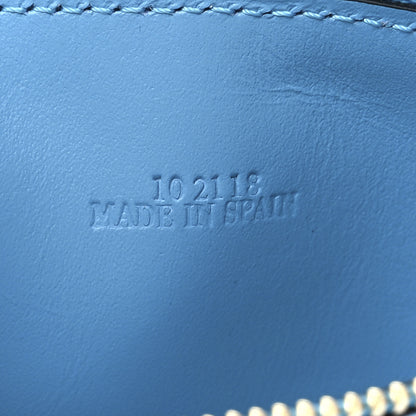 Loewe Calfskin Embossed Repeat Coin Card Holder Cyan 7 of 12