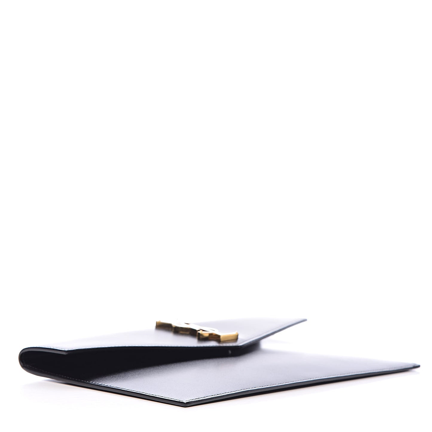Smooth Shiny Calfskin Monogram Uptown Pouch Black