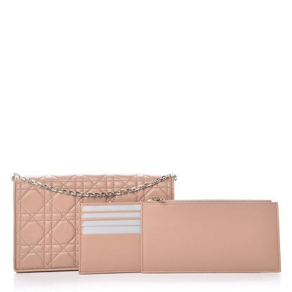 Christian Dior Lambskin Cannage Lady Dior Pouch Beige 10 of 11