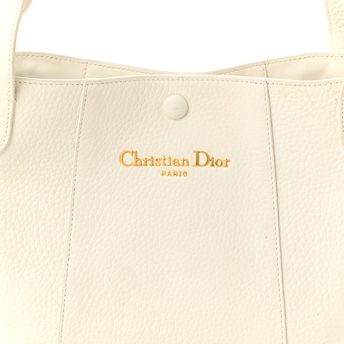 Calfskin Medium Signature Bucket Bag Latte