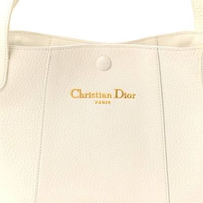 Christian Dior Calfskin Medium Signature Bucket Bag Latte 8 of 12