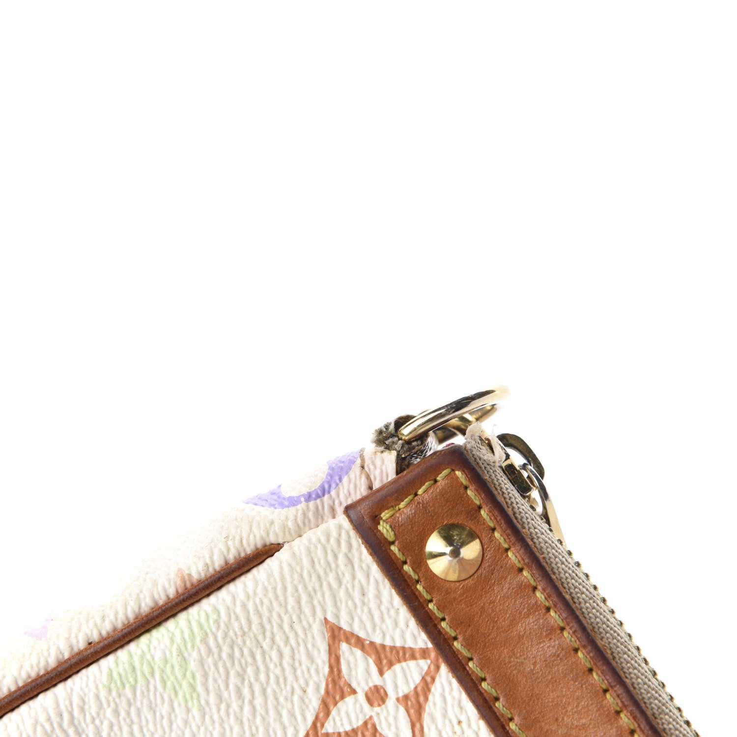Louis Vuitton Monogram Multicolor Pochette Accessories White 9 of 14