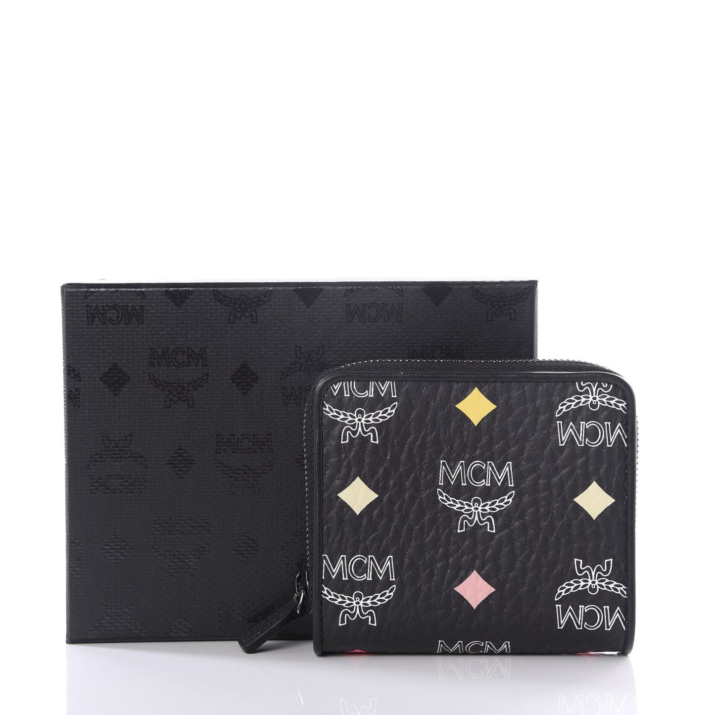 Skyoptic Visetos Mini Zip Around Wallet Black