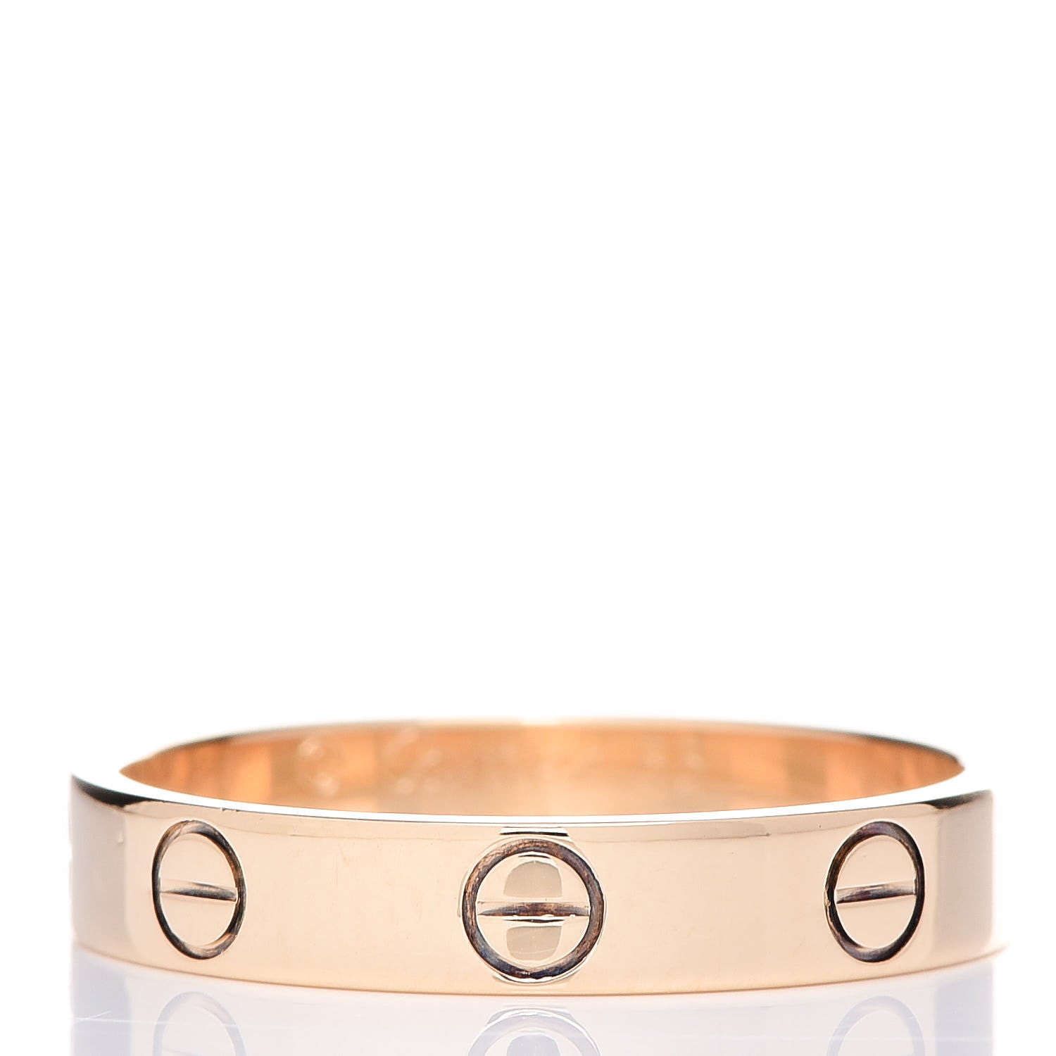 Cartier 18K Yellow Gold 3.5mm LOVE Wedding Band Ring 55 7.25 1 of 5