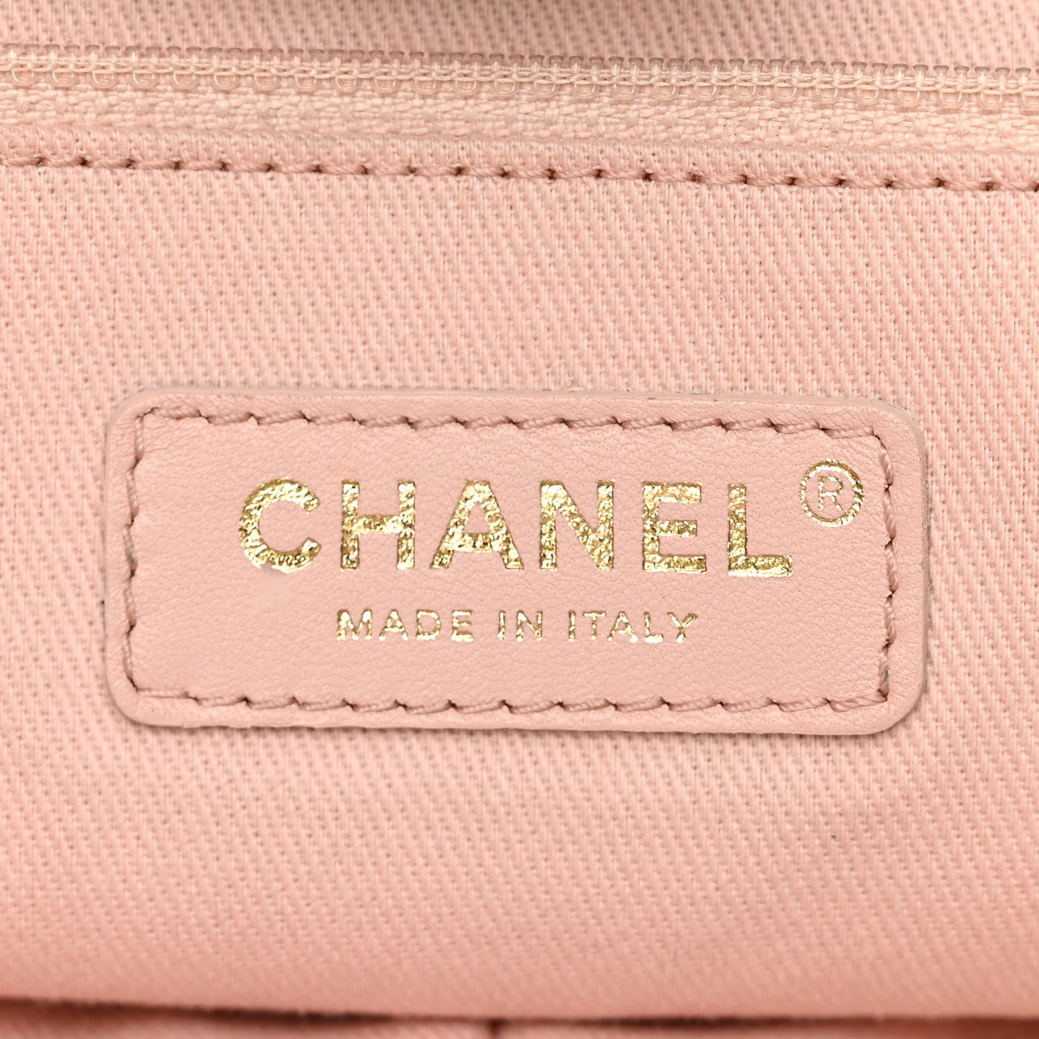 Chanel Canvas Chevron Cuba Patchwork Shopper Tote Khaki 6 of 12