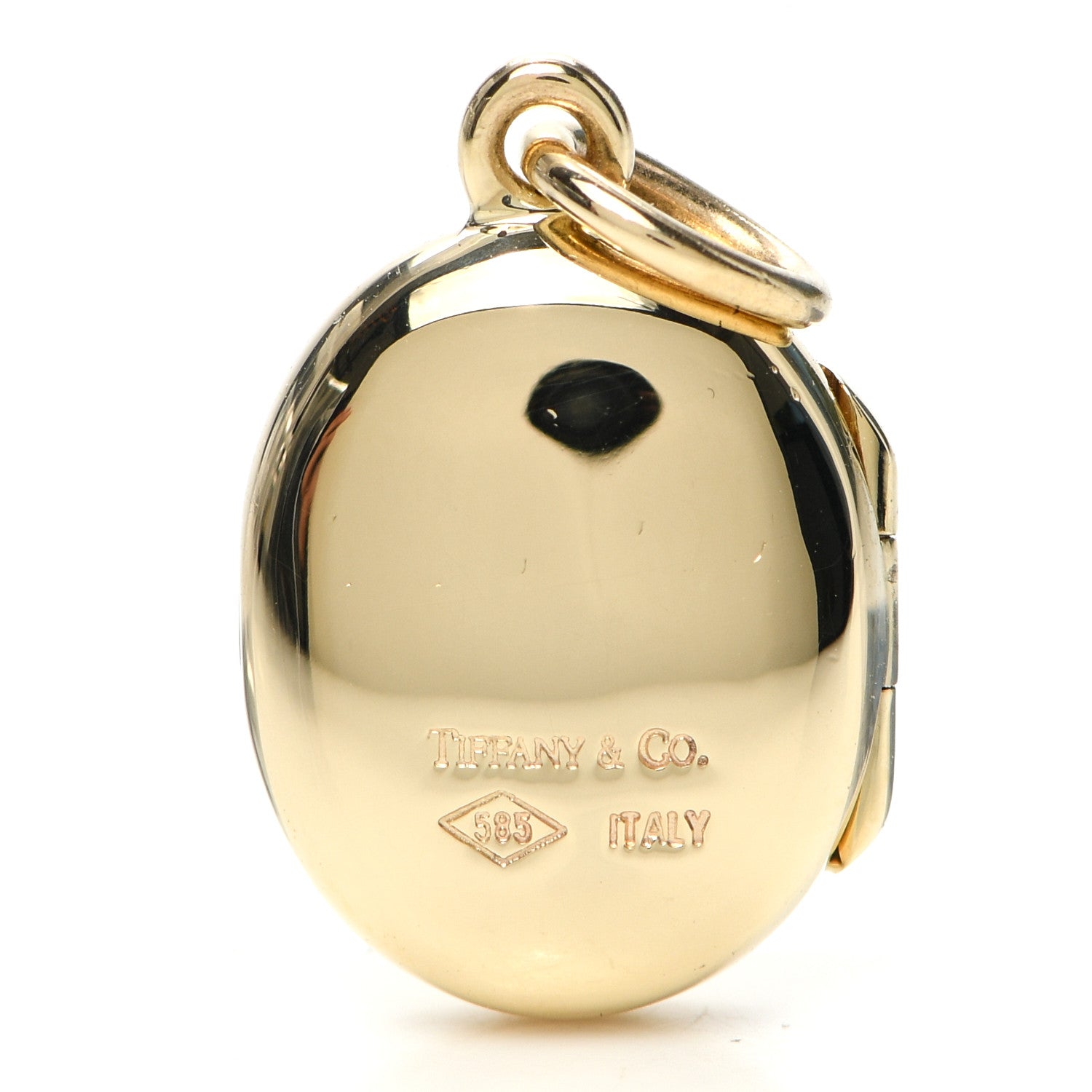 Tiffany 14K Yellow Gold Oval Locket Pendant 4 of 4