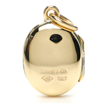 Tiffany 14K Yellow Gold Oval Locket Pendant 4 of 4