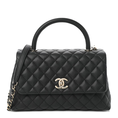 Chanel Caviar Quilted Small Coco Handle Flap Black 1 of 10