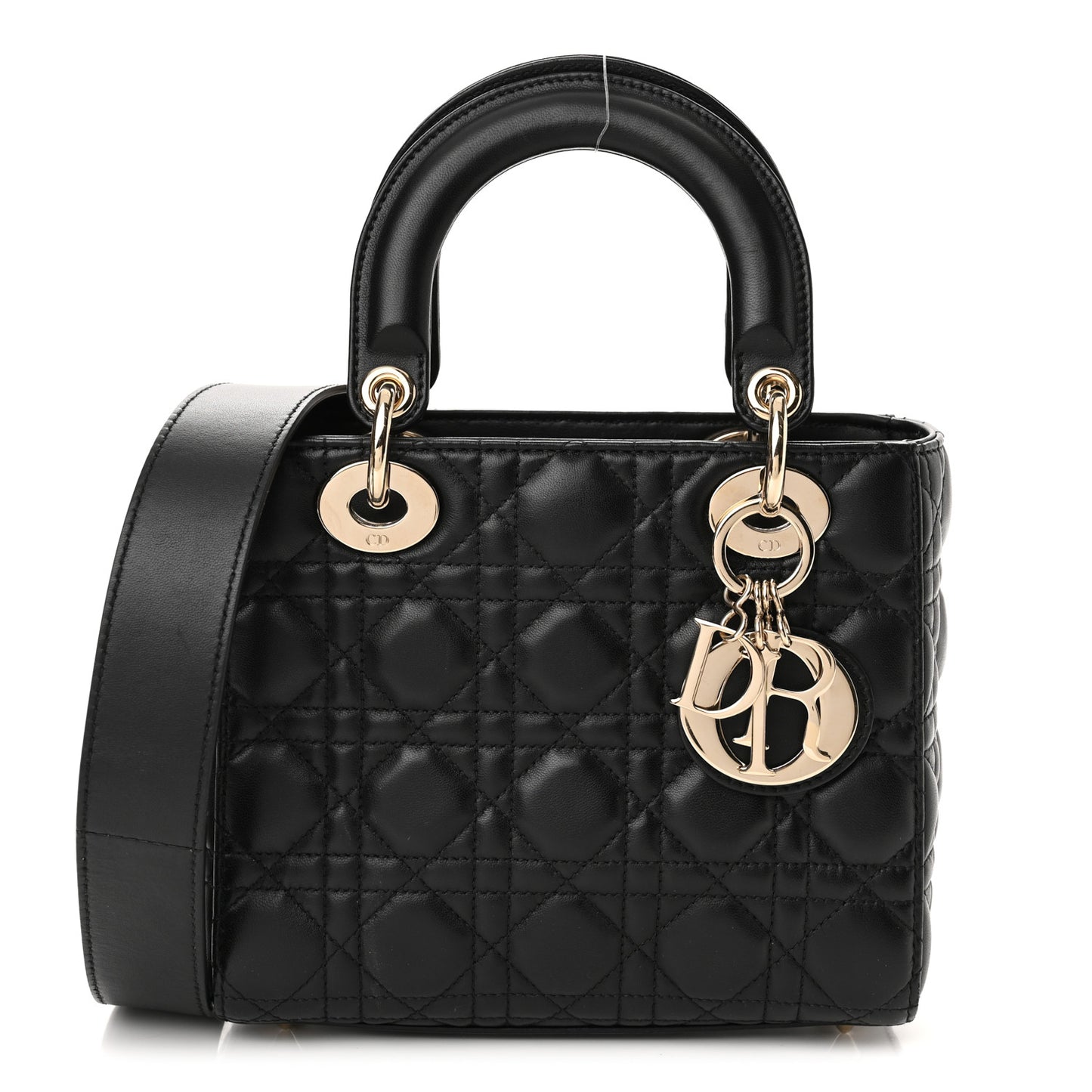 Lambskin Cannage Small My ABCDior Lady Dior Black