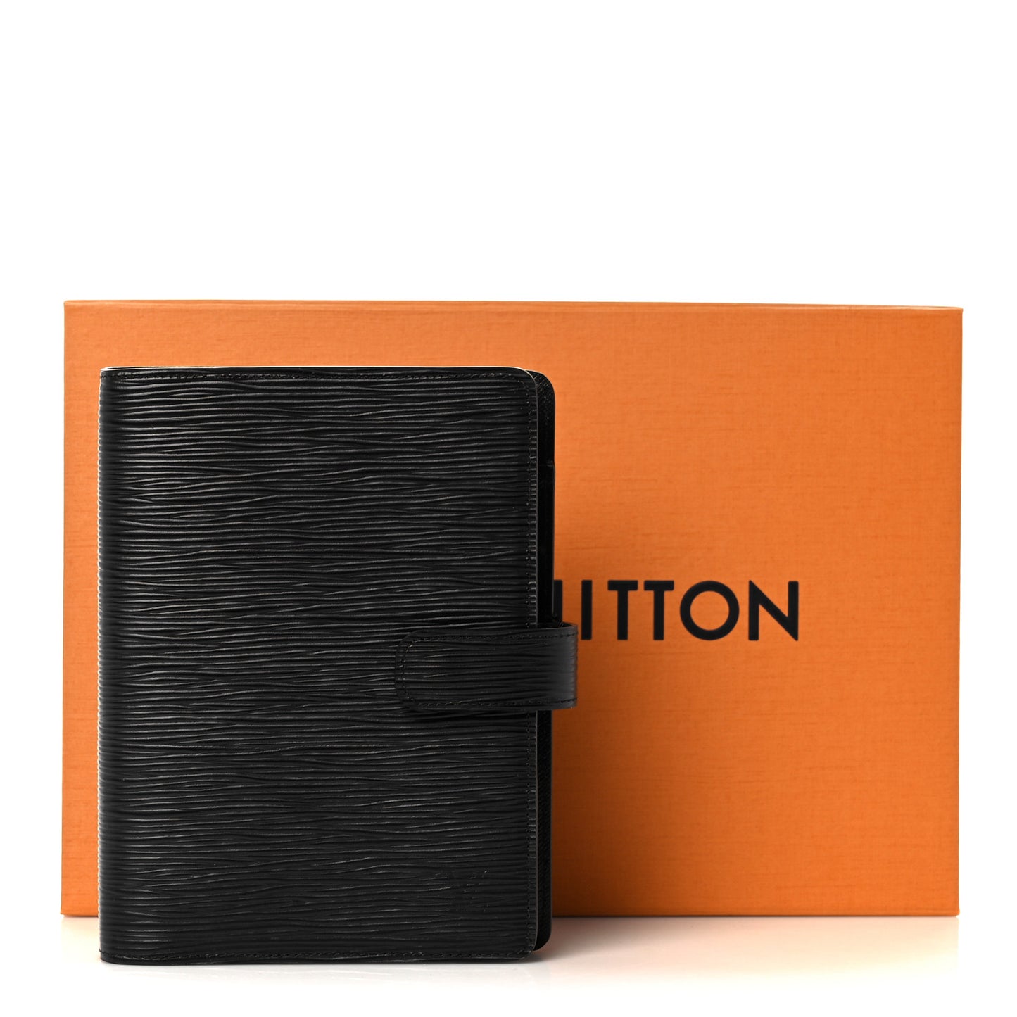 Epi Medium Ring Agenda Cover Black