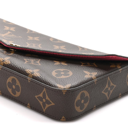 Louis Vuitton Monogram Pochette Felicie Chain Wallet Fuchsia 10 of 11