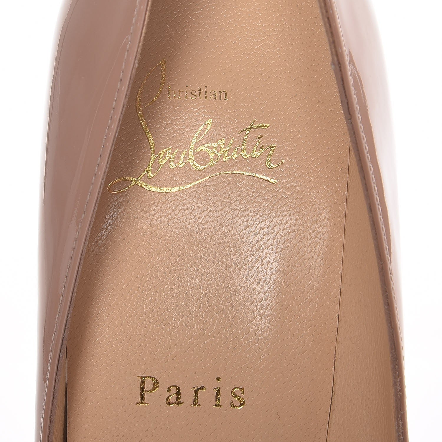 Christian Louboutin Patent Pigalle Plato 120 Pumps 37 Nude 6 of 8