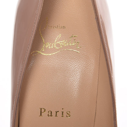 Christian Louboutin Patent Pigalle Plato 120 Pumps 37 Nude 6 of 8