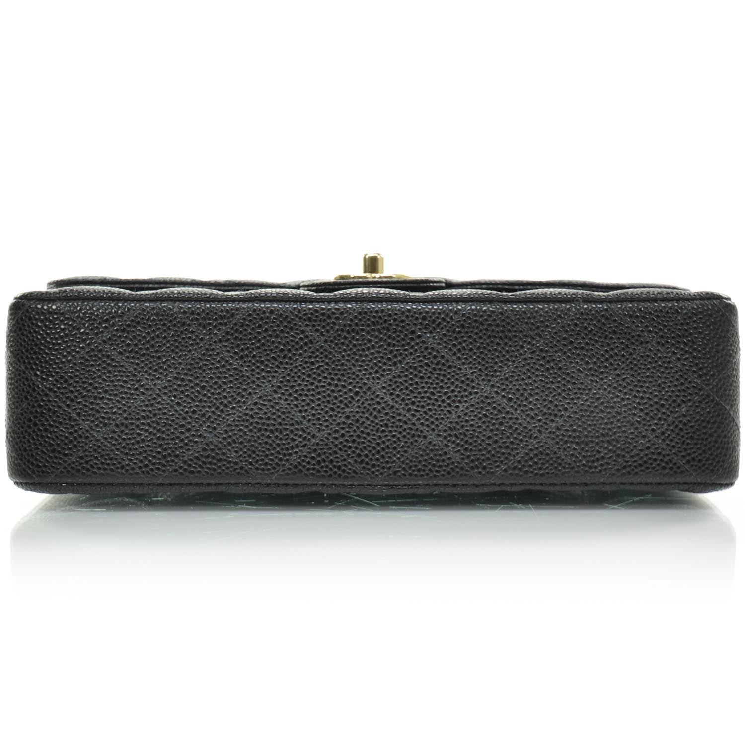 Chanel Caviar Quilted Medium Double Flap Black 5 of 10