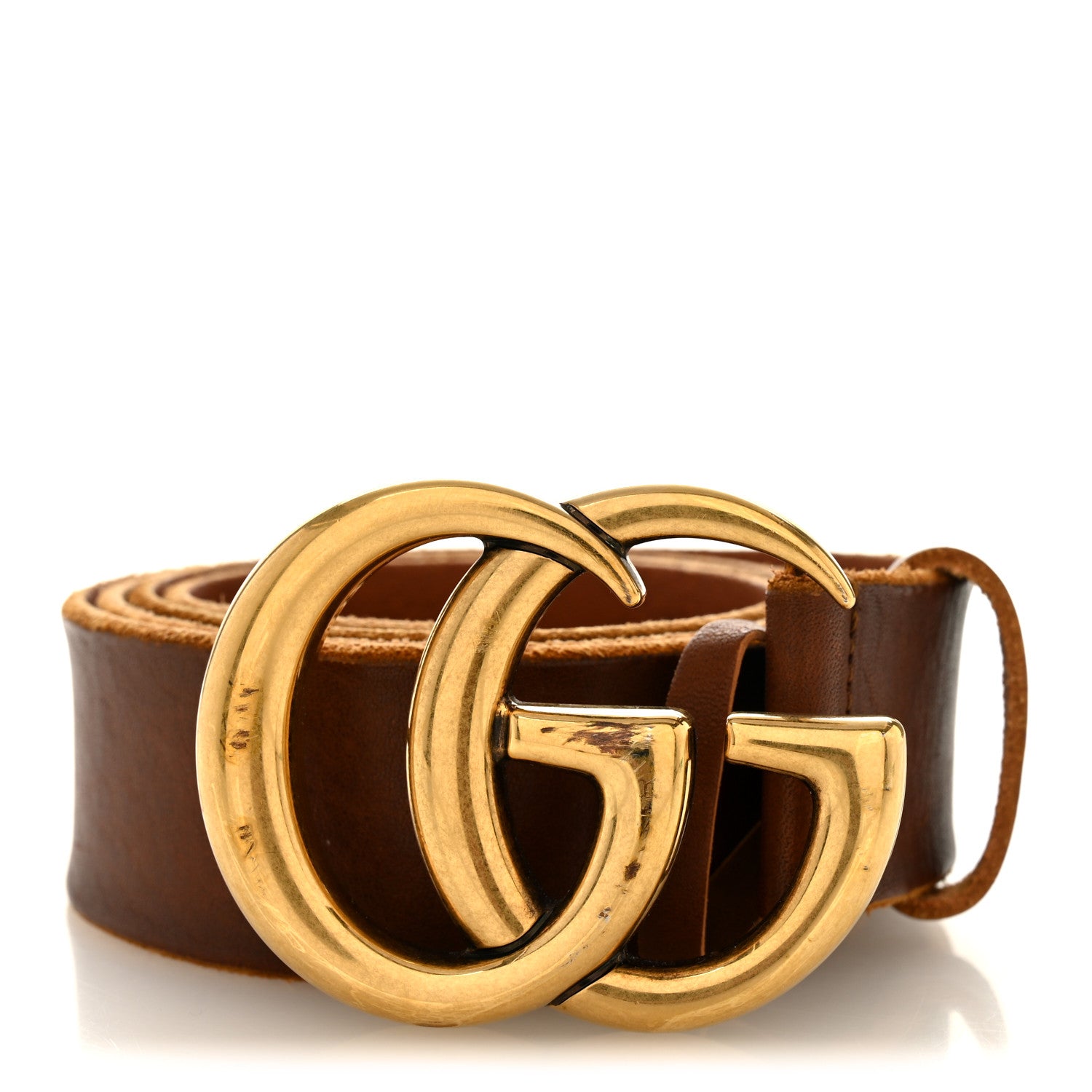 Gucci Faded Calfskin Double G 40mm Belt 100 40 Cuir 1 of 5