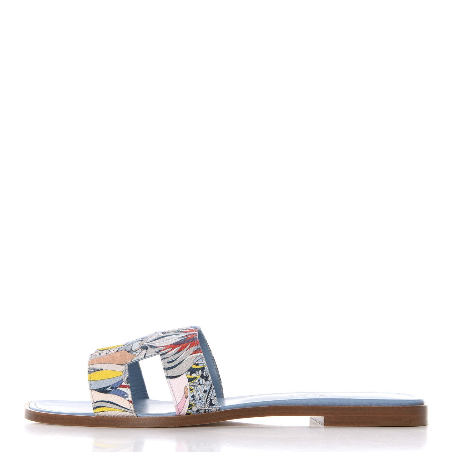 Cotton Canvas Oran Sandals 39.5 Multicolor Bleu Dorset
