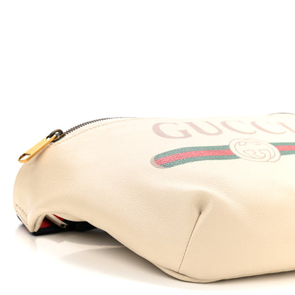 Gucci Grained Calfskin Logo Belt Bag White 9 of 11