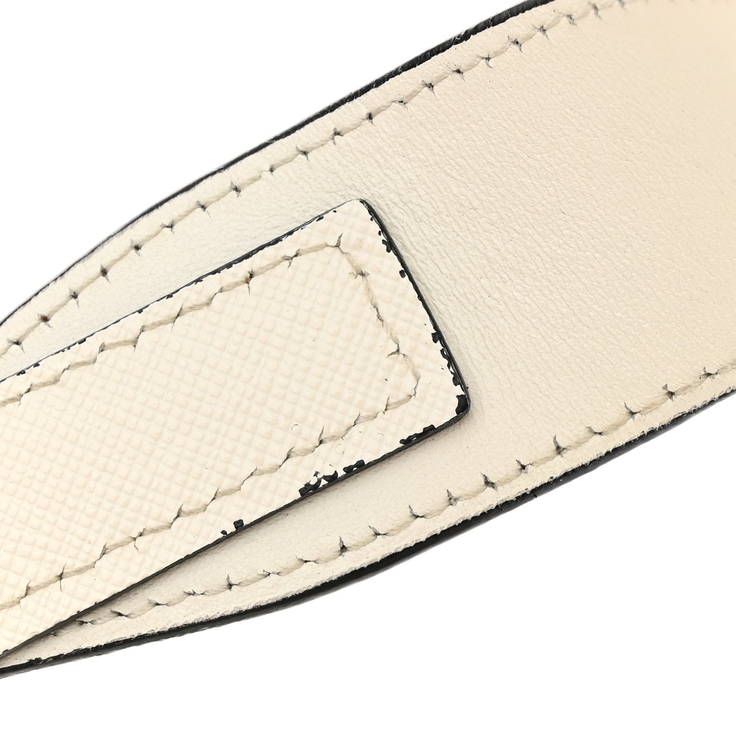 Saffiano Travel Small Brique Top Handle Crossbody Bag White