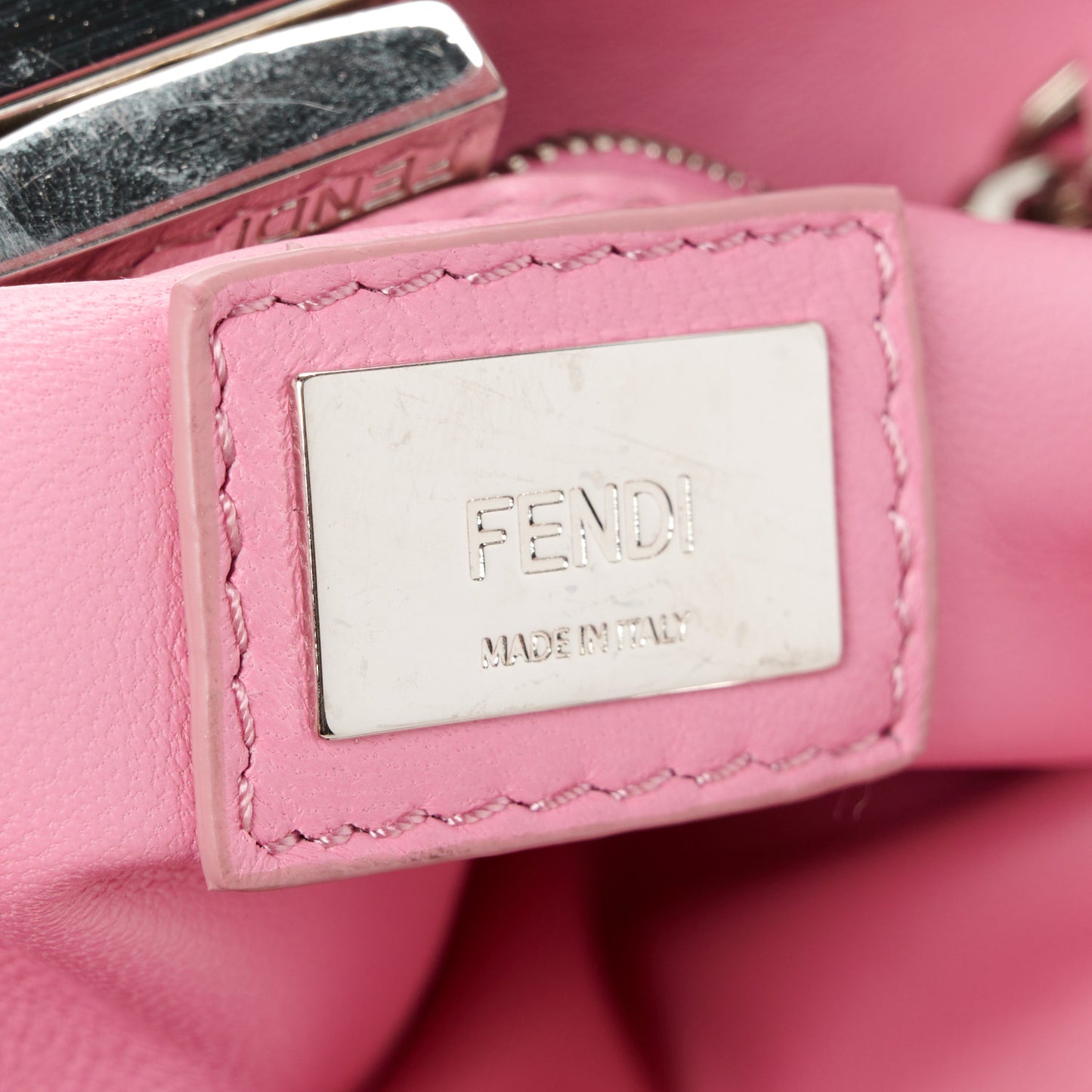 Shearling Nappa Mini Peekaboo Iconic Satchel Lollypop