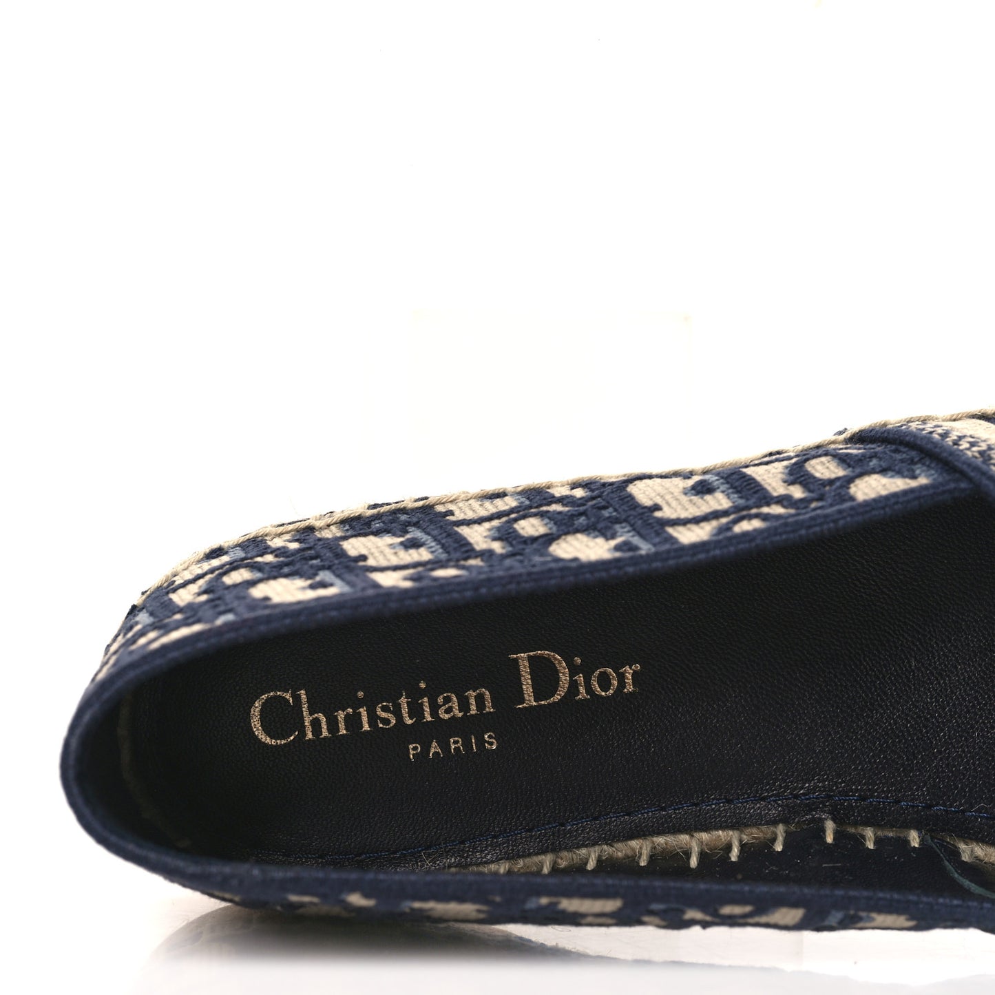 Oblique Embroidered Granville 15mm Espadrilles 40 Deep Blue
