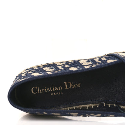 Christian Dior Oblique Embroidered Granville 15mm Espadrilles 40 Deep Blue 7 of 9