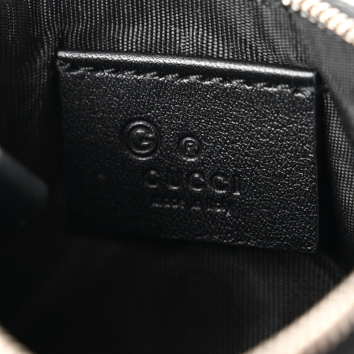 Gucci Microguccissima Key Ring Coin Case Black 6 of 7