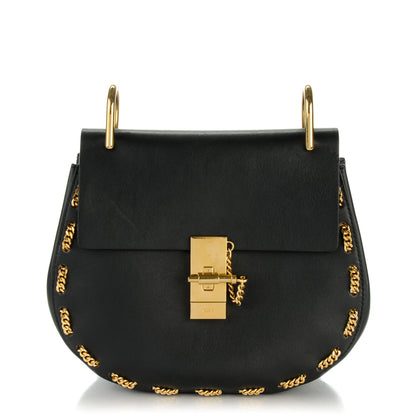 Chloe Calfskin Drew Chain Shoulder Bag Black 1 of 7