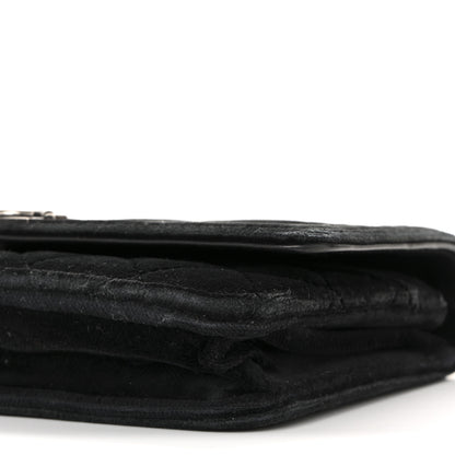 Chanel Velvet Quilted Boy Wallet On Chain WOC Black 11 of 15