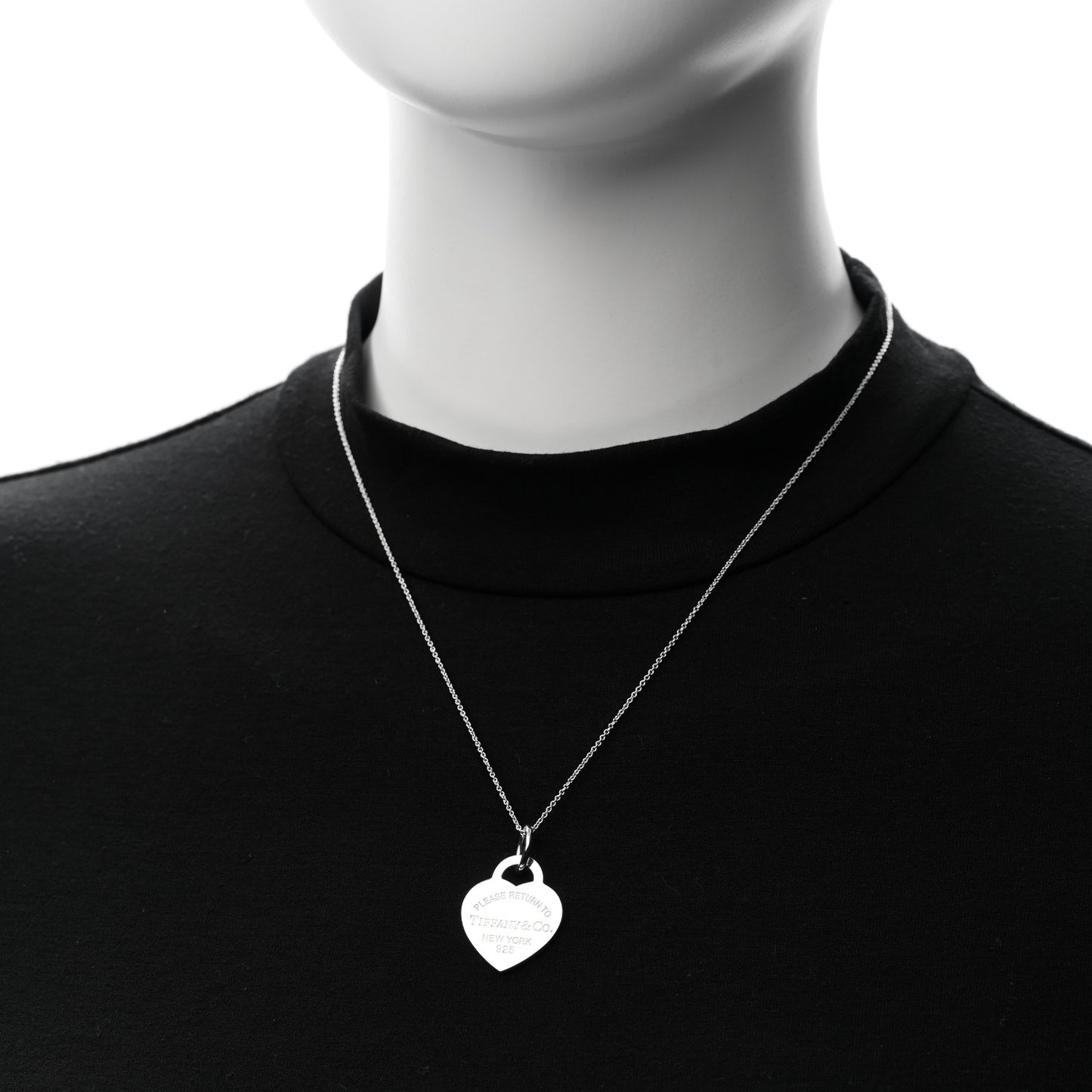 Sterling Silver Medium Return to Tiffany Heart Pendant Necklace