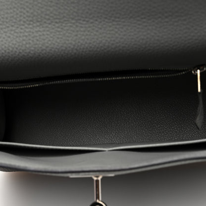 Hermes Togo Horseshoe Kelly Retourne 28 Gris Mouette 5 of 10