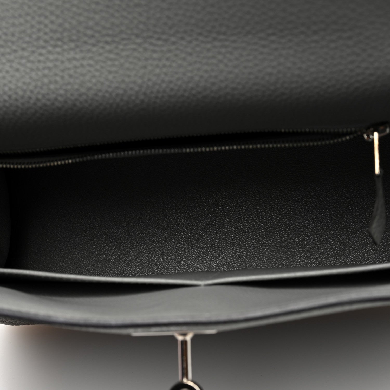 Hermes Togo Horseshoe Kelly Retourne 28 Gris Mouette 5 of 10