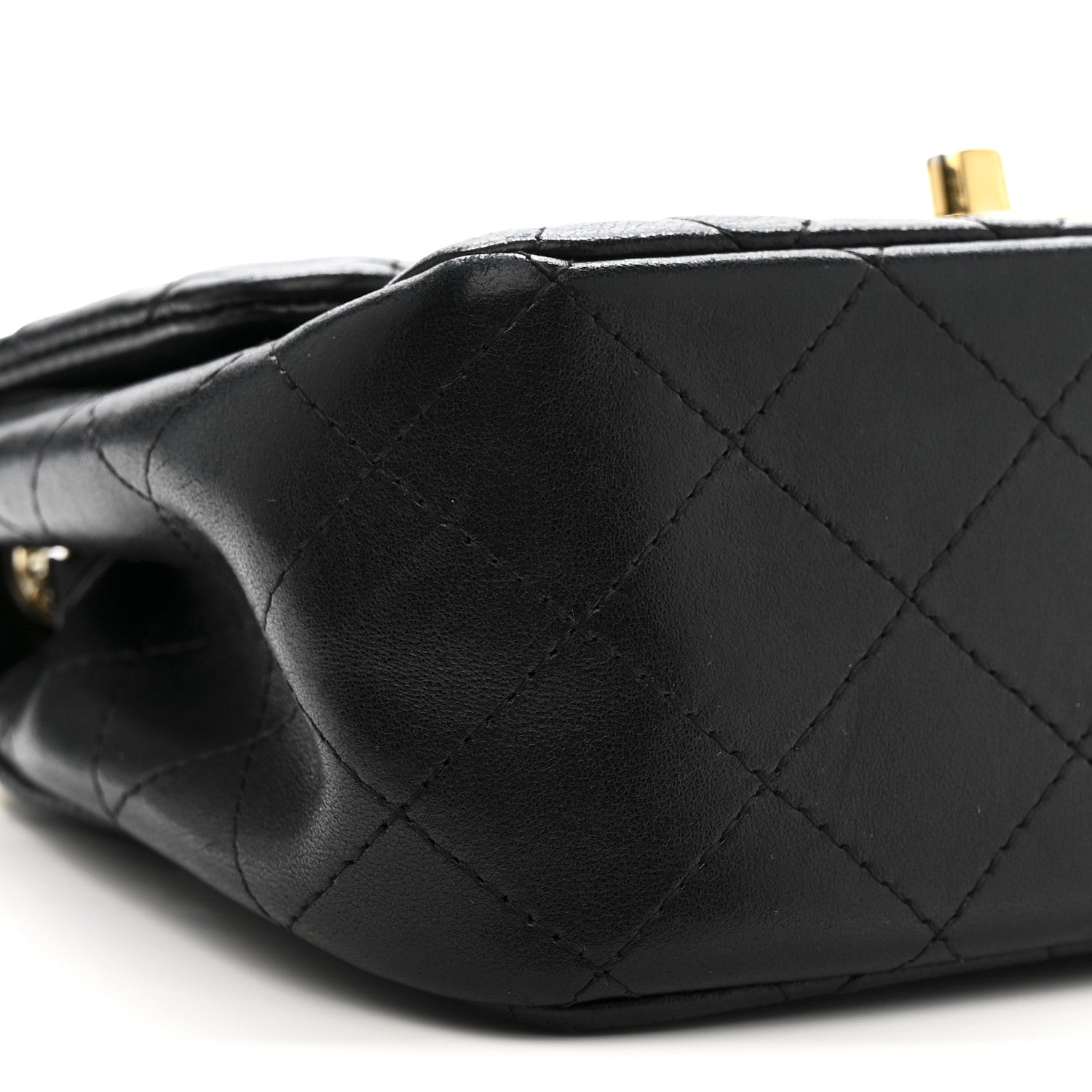 Chanel Lambskin Quilted Mini Square Flap Black 9 of 12