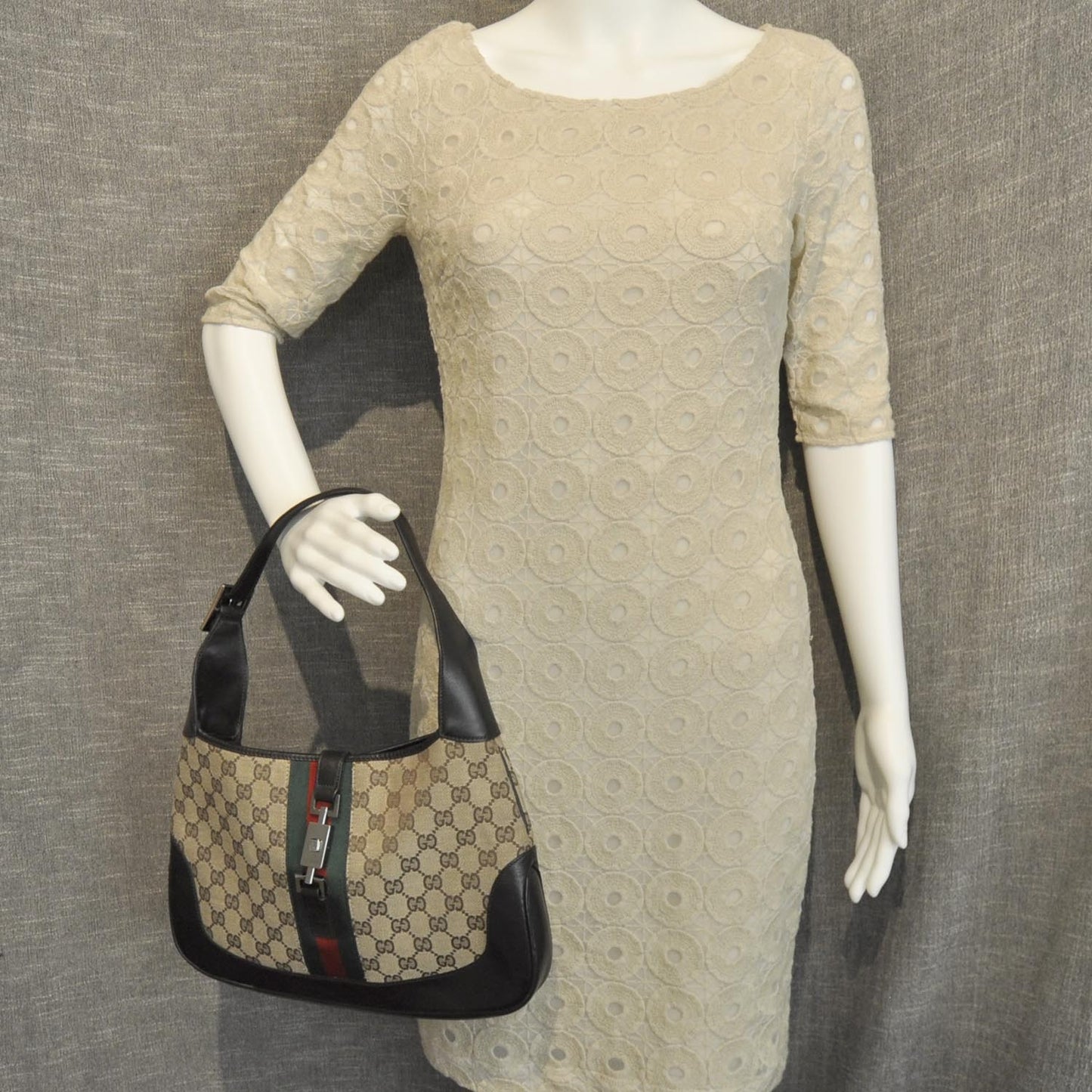 Monogram Web Jackie O Hobo