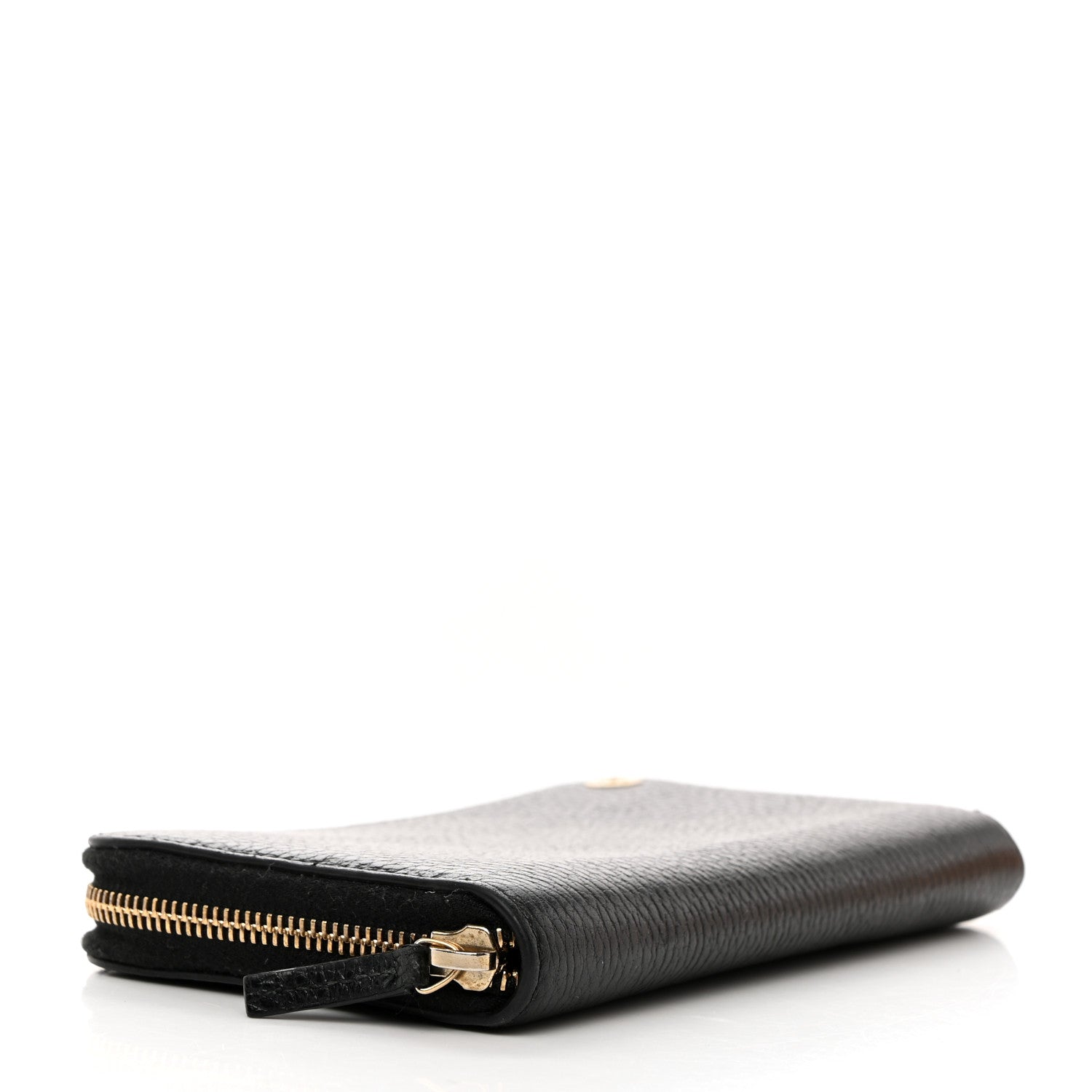 Gucci Dollar Calfskin GG Zip Around Wallet Black 4 of 7