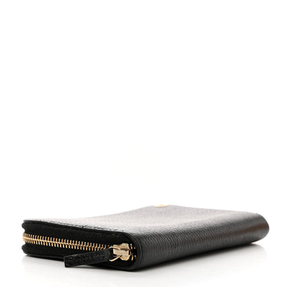 Gucci Dollar Calfskin GG Zip Around Wallet Black 4 of 7