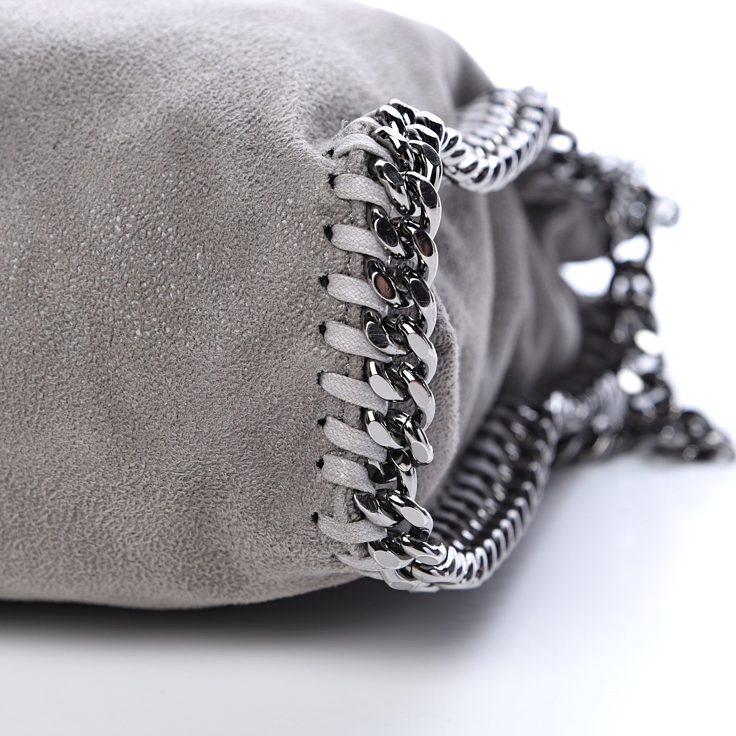 Stella McCartney Shaggy Deer Falabella Fold Over Tote Grey 9 of 9