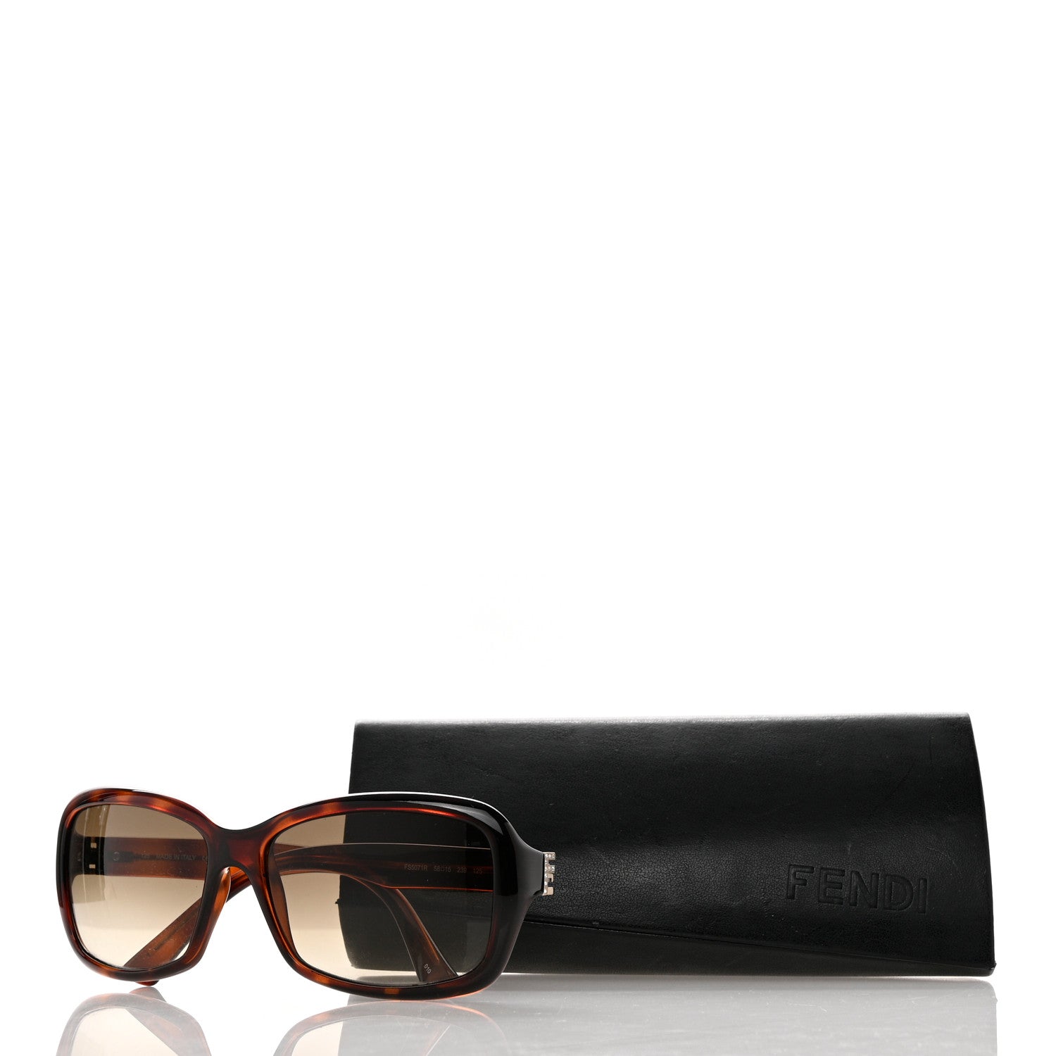Fendi Acetate Crystal FF Embrace Sunglasses FS5071R Tortoise 7 of 7