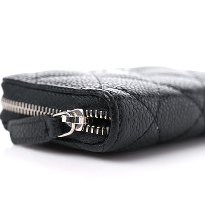 Chanel Caviar Quilted Zip Coin Purse Black 8 of 10