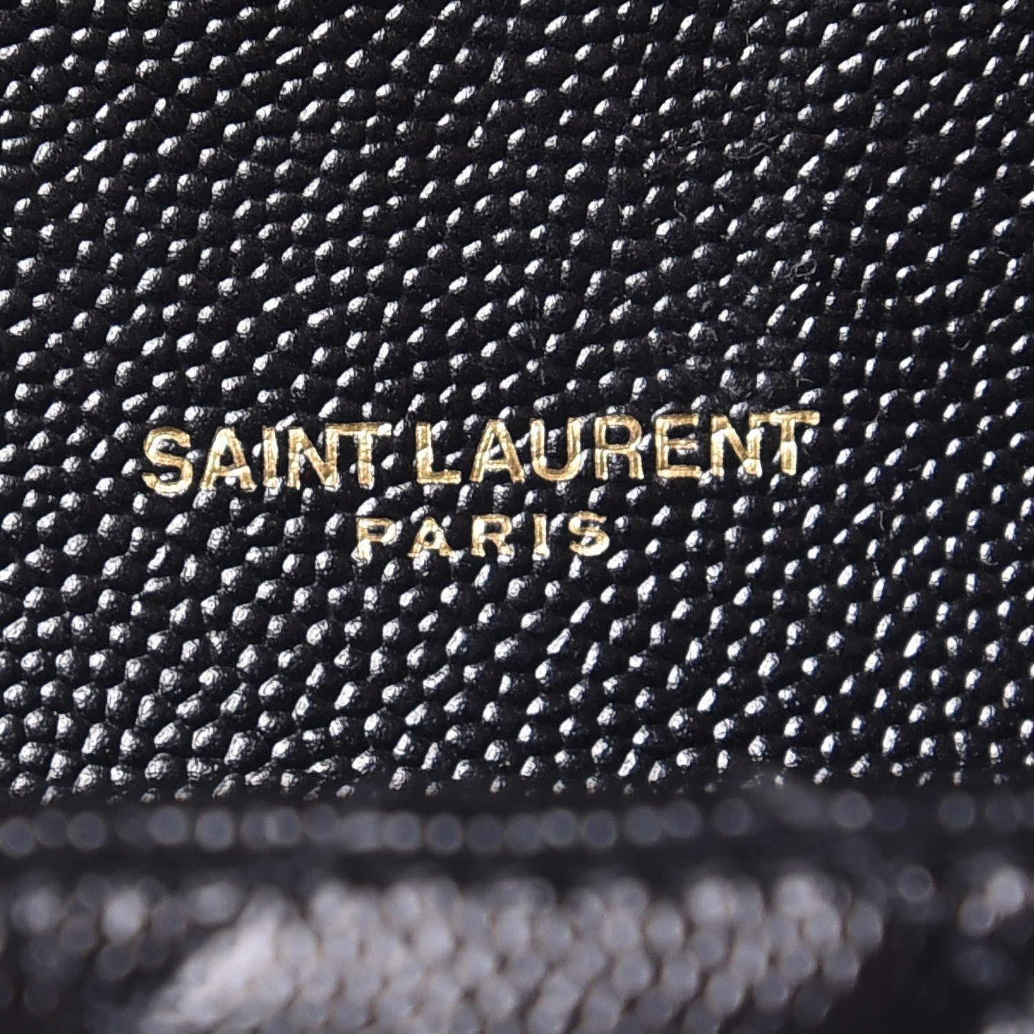 Saint Laurent Grain De Poudre Textured Mixed Matelasse Triquilt Medium Monogram Satchel Black 6 of 8