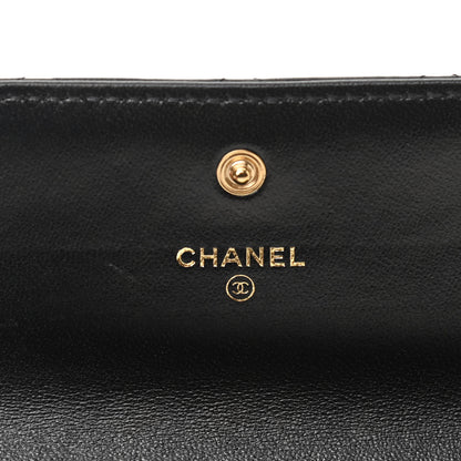 Chanel Lambskin Quilted Medium Flap Wallet Black 6 of 9