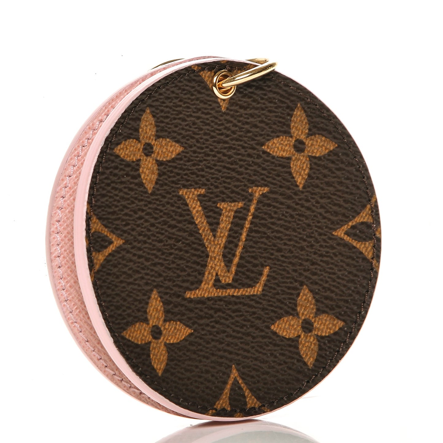 Monogram LV Mirror Key Holder Rose Ballerine