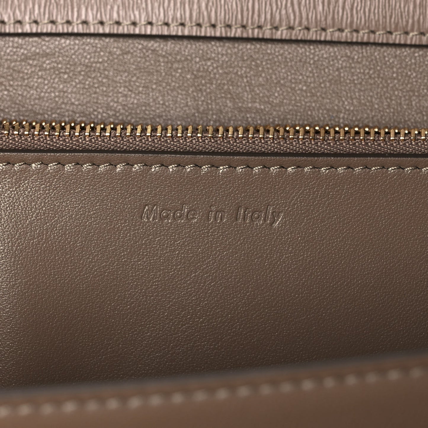 Liege Calfskin Medium Classic Box Flap Bag Taupe