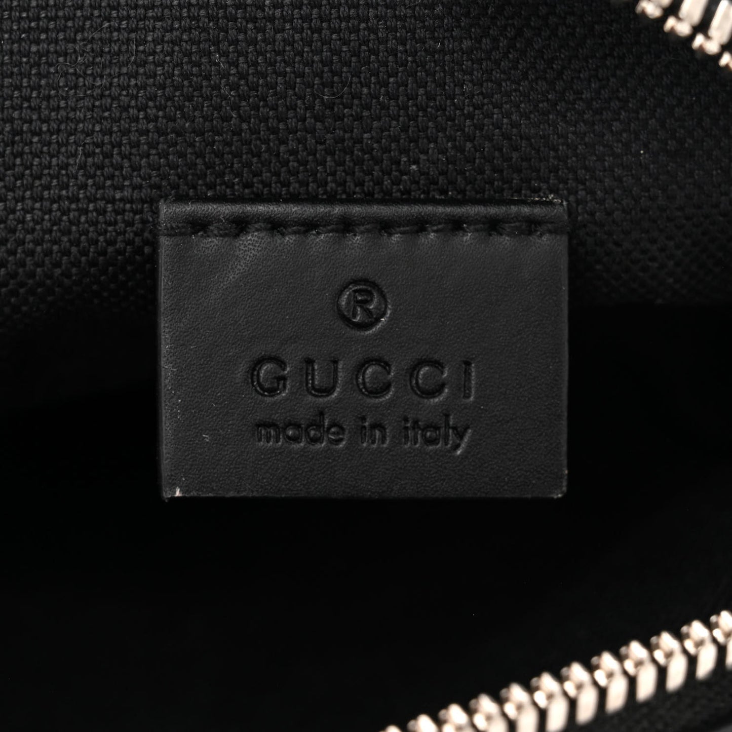 GG Supreme Monogram Appia Calfskin Web Small Camera Messenger Bag Black Grey