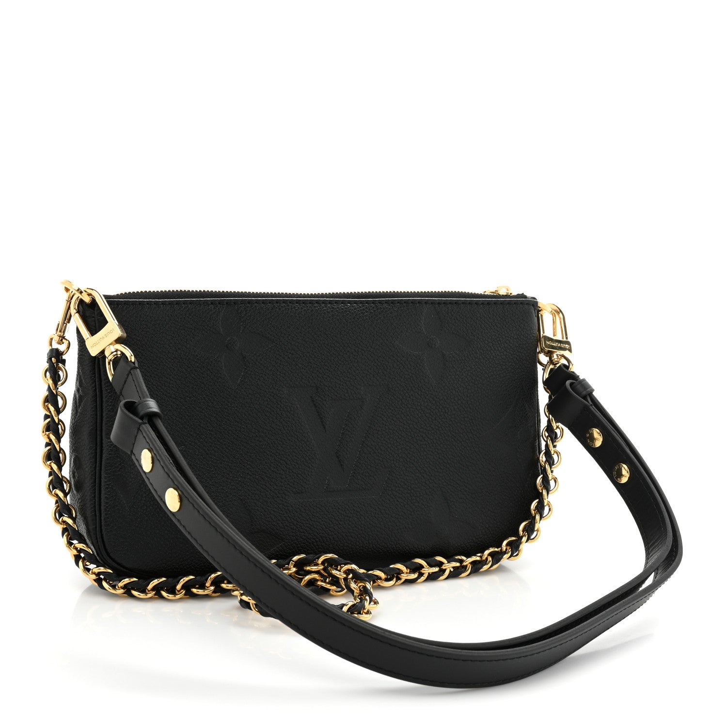 Louis Vuitton Empreinte Monogram Giant Multi Pochette Accessories Black 3 of 12